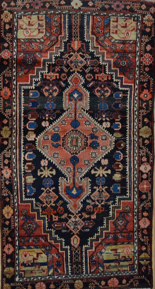 Afghan Kazak hand knotted rug 2'6x4'6