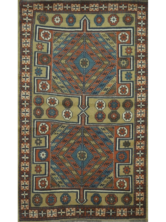 Persian Bakhtiari hand knotted rug 4x6