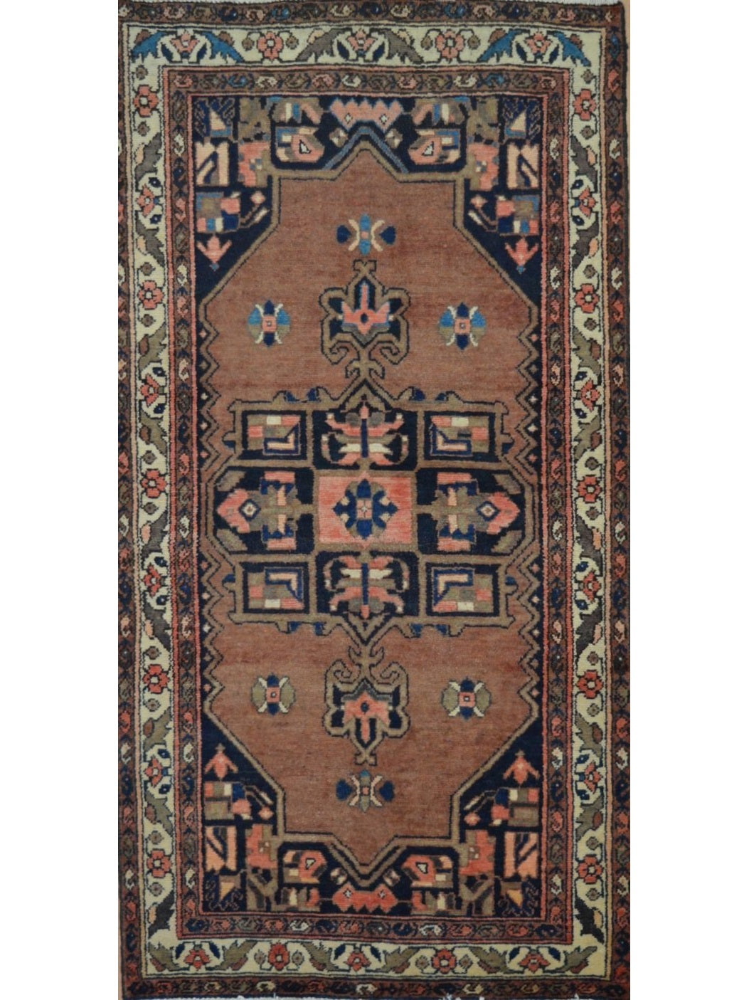 Persian Hamadan hand knotted rug 4x6