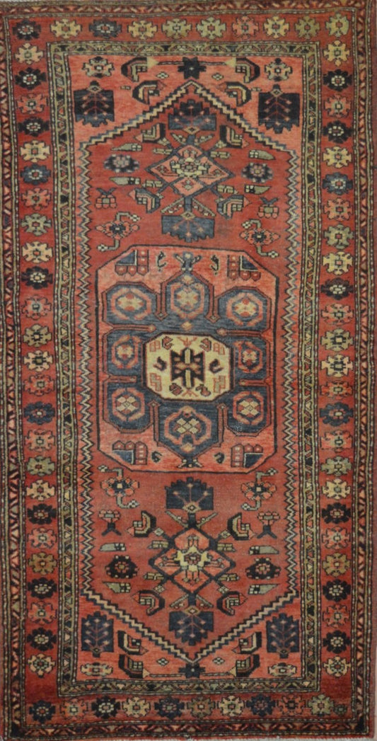 Persian Hamadan hand knotted rug 4x6