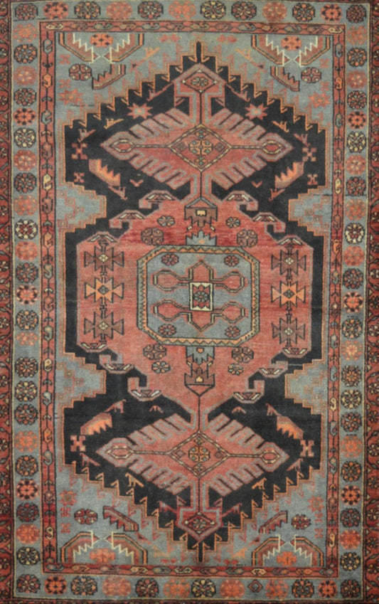 Persian Bakhtiari hand knotted rug 4x6