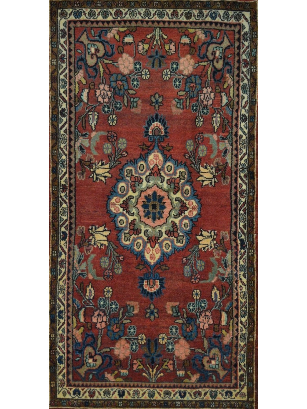 Persian Kashan hand knotted rug 4x6