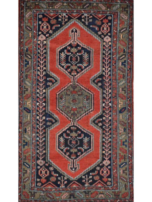 Persian Kashan hand knotted rug 4x6