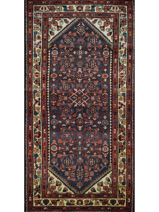 Persian Zanjan hand knotted rug 4x6