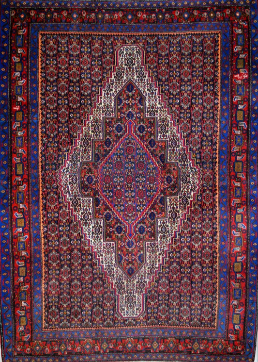 Persian Sauroogh hand knotted rug 5x7
