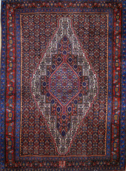 Persian Heriz hand knotted rug 5x7