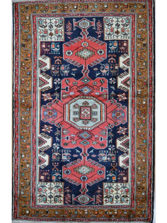 Persian Lori hand knotted rug 5x7