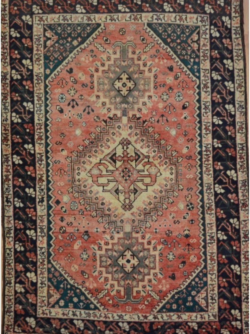 Persian Nahavand hand knotted rug 5x8