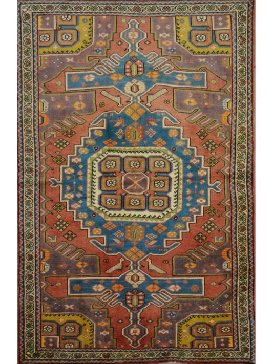 Persian Ferdose hand knotted rug 5x7