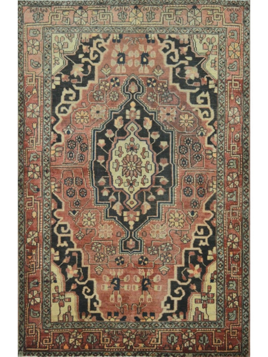 Persian Songhor hand knotted rug 5x7