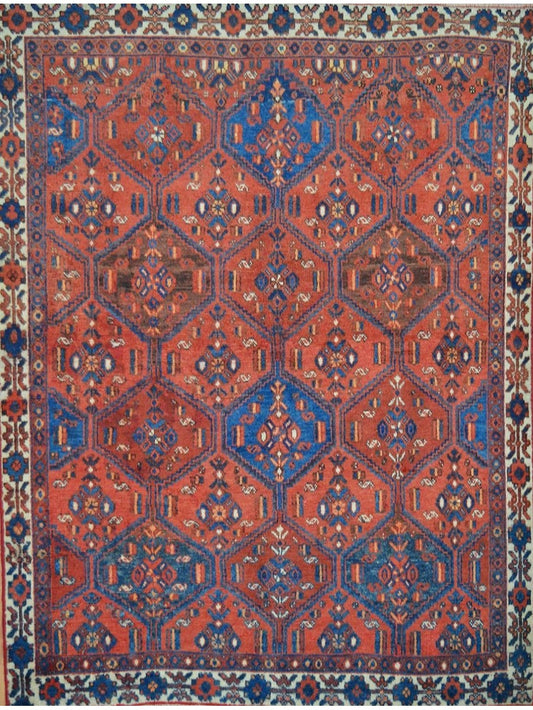 Persian Kurdish hand knotted rug 5x7