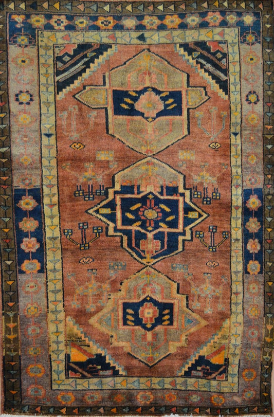 Persian Mir hand knotted rug 5x7