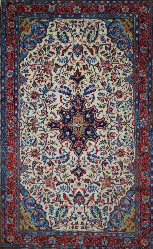 Persian Sauroogh hand knotted rug 5x7