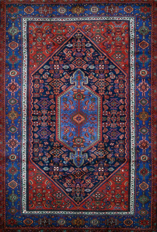 Persian Second Life hand knotted rug 7x10