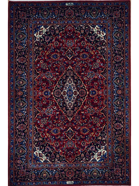 Persian Super Fine Kashan hand knotted rug 5x7