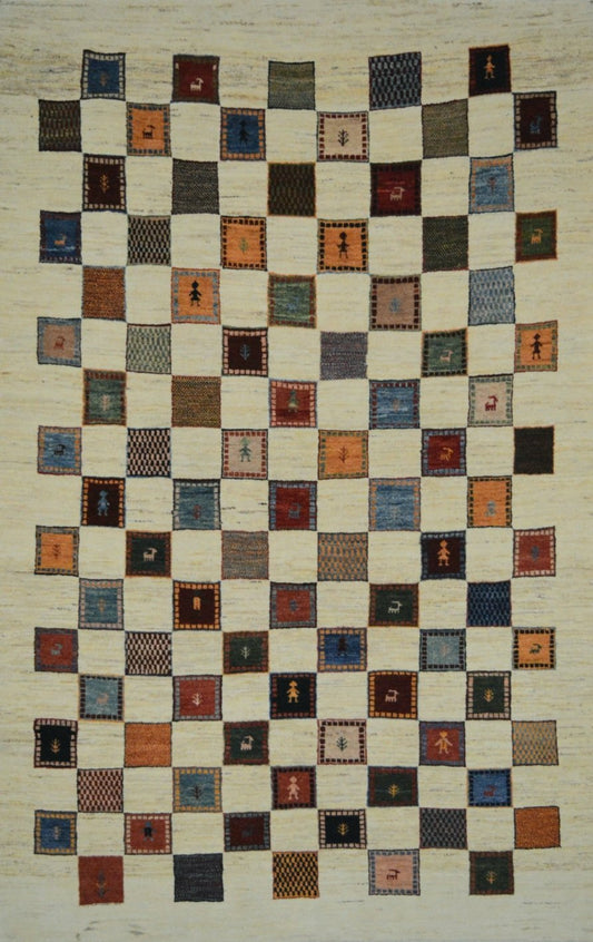 Armenian Gharabukh hand knotted rug 5x8