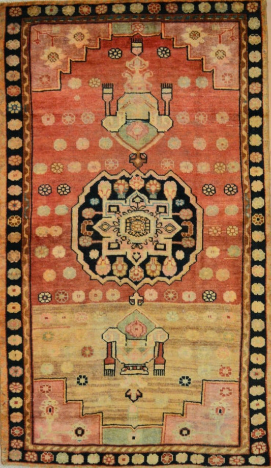 Persian Hamadan hand knotted rug 5x8