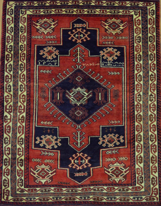 Persian Songhor Koliaee hand knotted rug 5x8