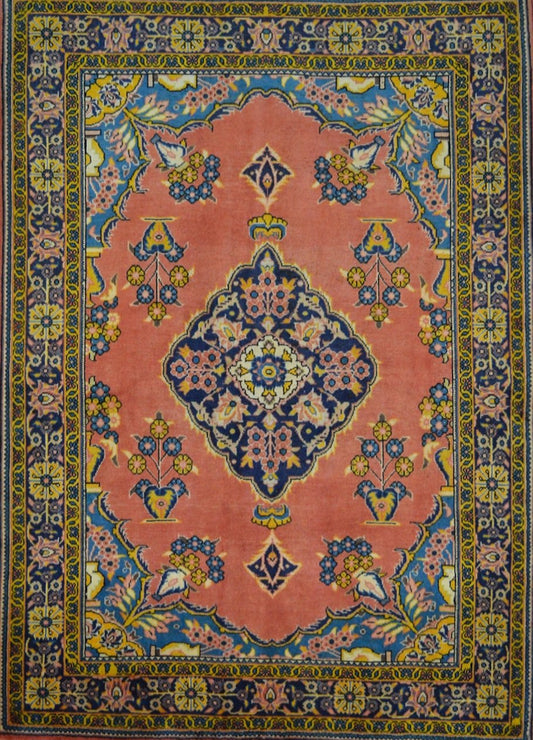 Persian Hamadan hand knotted rug 5x8