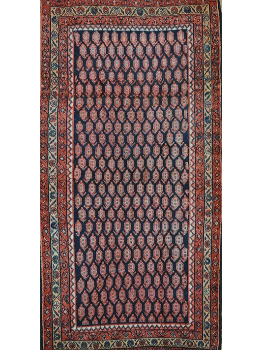 Persian Hamadan hand knotted rug 5x8