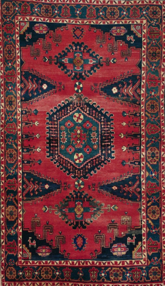 Persian Hamadan hand knotted rug 3x5