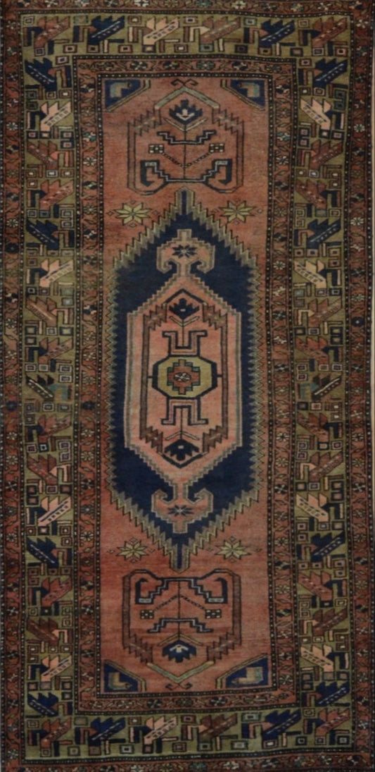 Persian Kurdish hand knotted rug 6x9