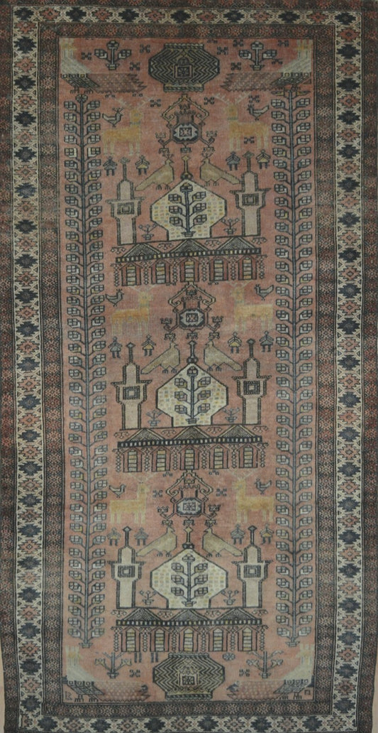 Persian Second Life hand knotted rug 6x9