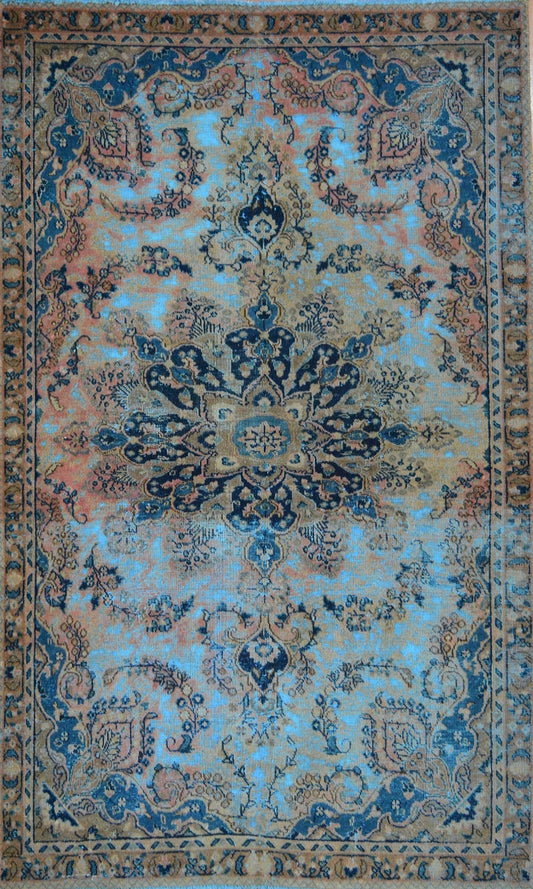 Persian Second Life hand knotted rug 5x8