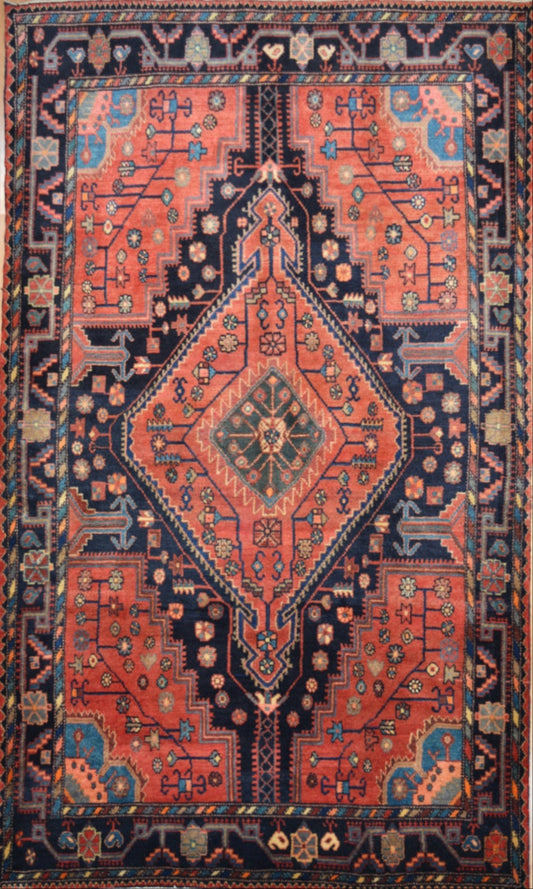 Persian Toysirkan hand knotted rug 5x8