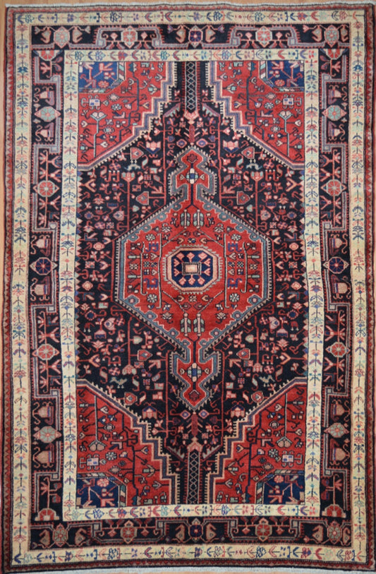 Persian Toysirkan hand knotted rug 5x8