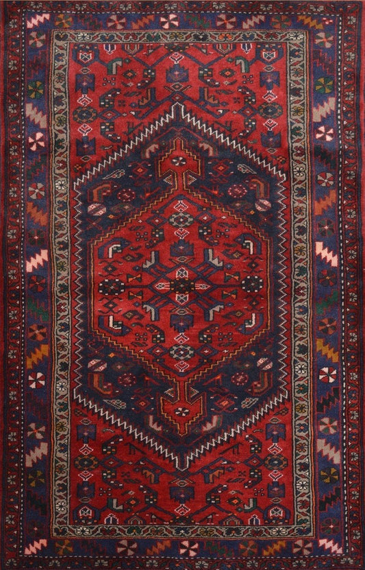 Persian Bakhtiari hand knotted rug 6x9