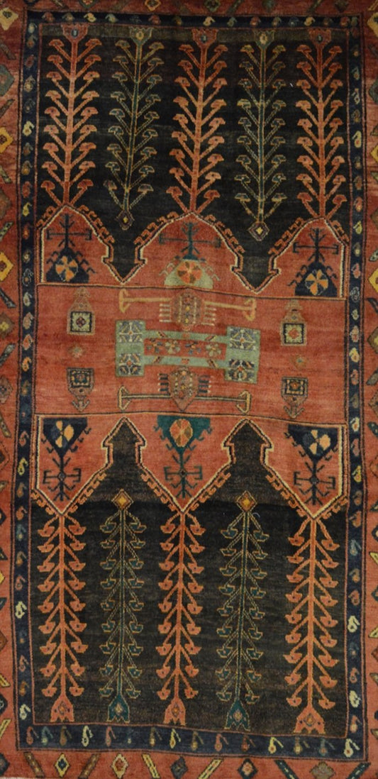 Persian Hamadan hand knotted rug 6x9