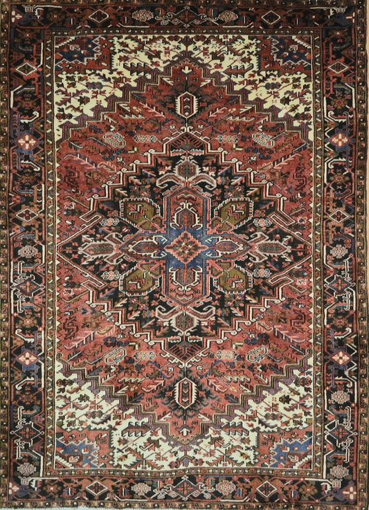 Persian HosseinAbad hand knotted rug 7x10