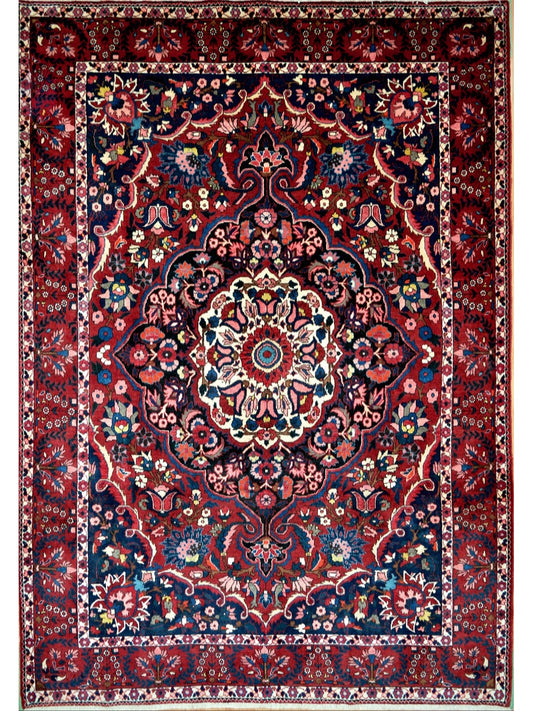 Persian Bakhtiari hand knotted rug 7x10