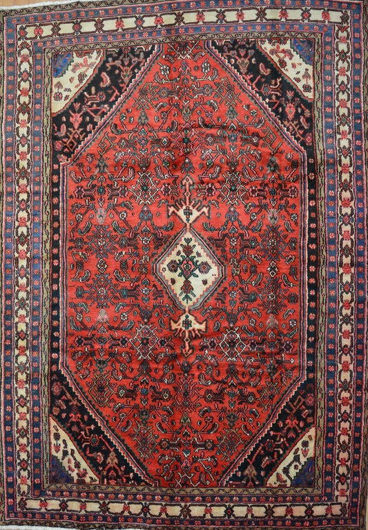 Pakistani Fine Chobi Vegetable Dye hand knotted rug 6x9