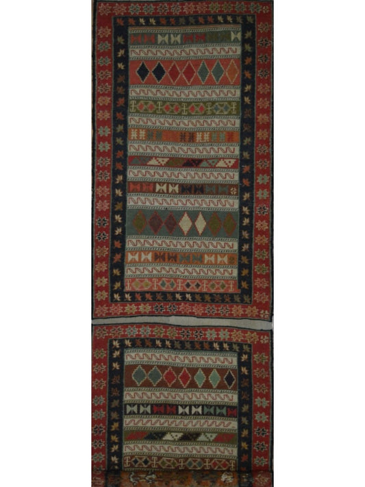 Afghan Sumac Shahsavan hand woven rug 6x9