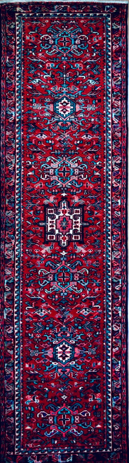 Persian Gharajeh hand knotted rug