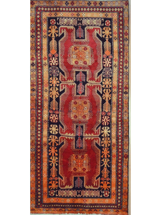 Persian Gharajeh hand knotted rug