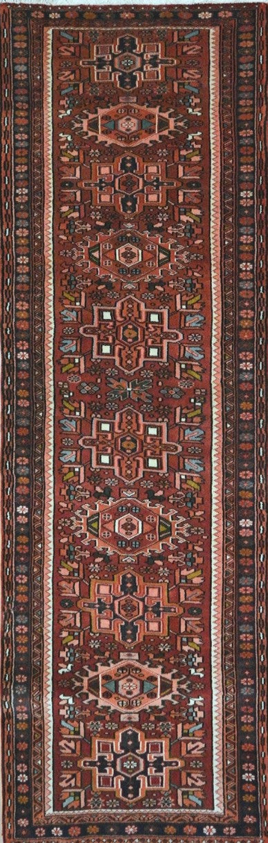 Persian Heriz hand knotted rug