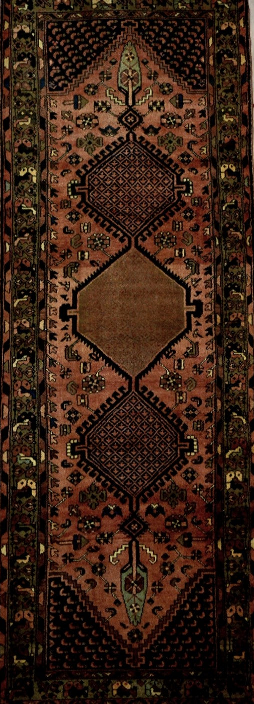 Persian Hamadan hand knotted rug
