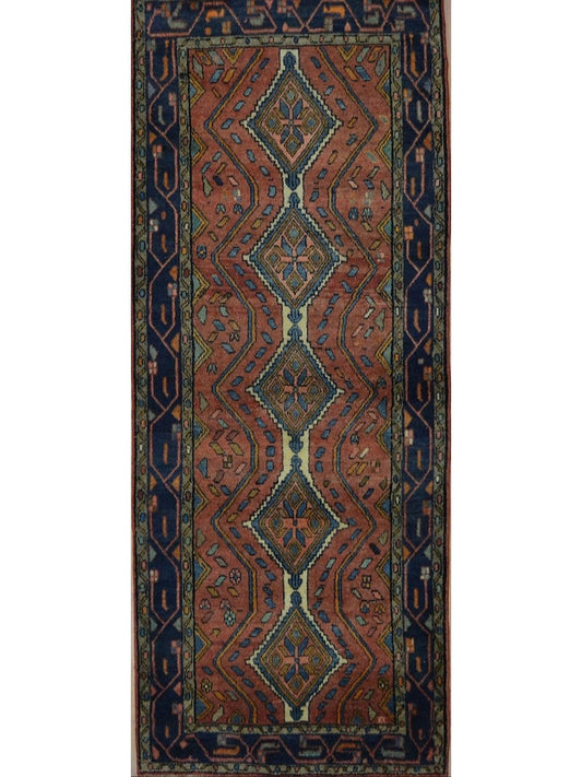 Persian Hamadan hand knotted rug