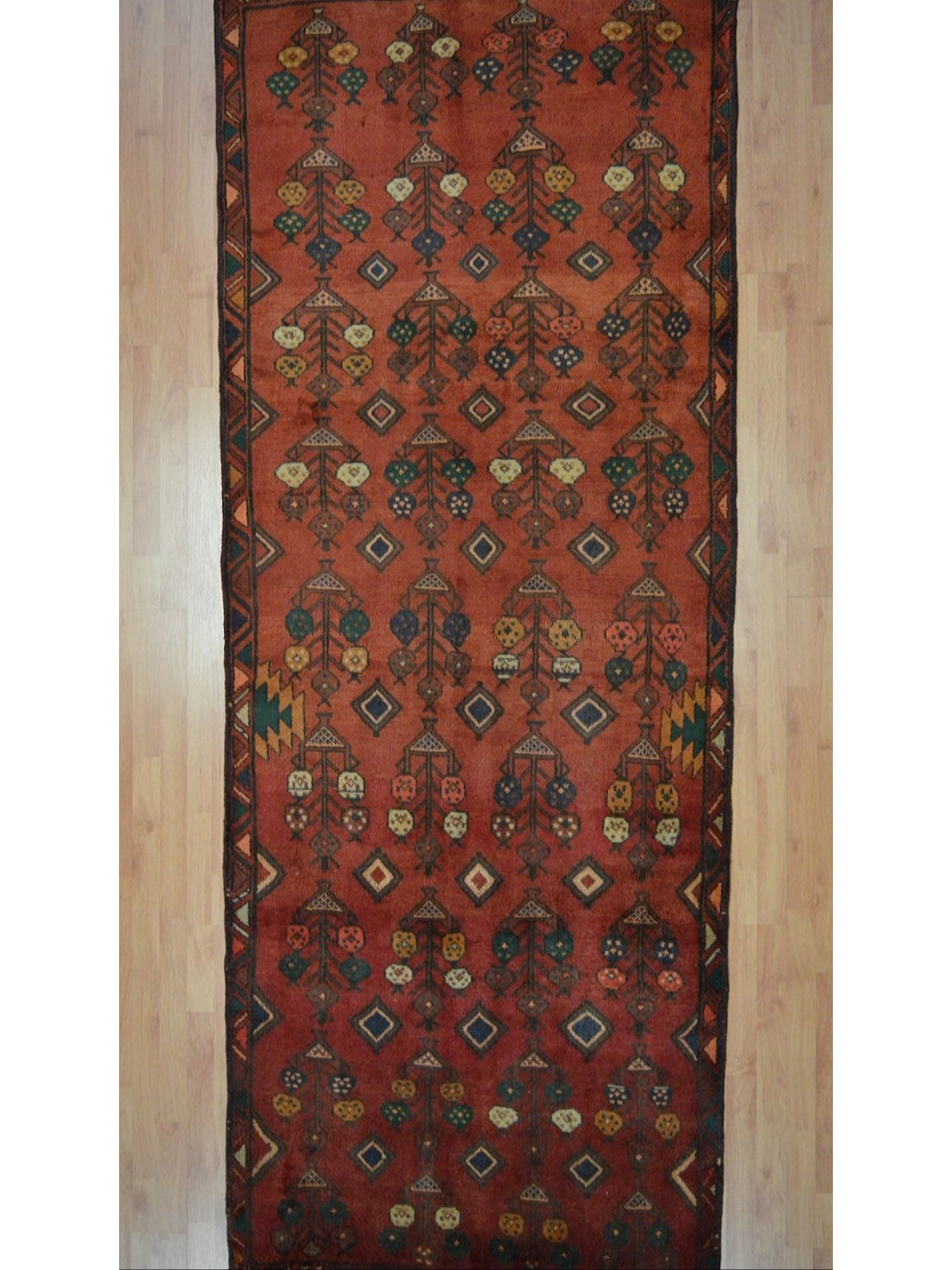 Persian Kerman hand knotted rug