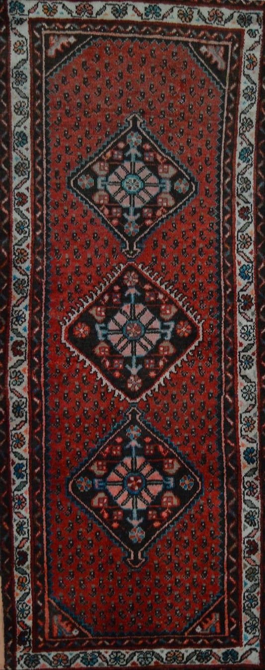 Persian Hamadan hand knotted rug