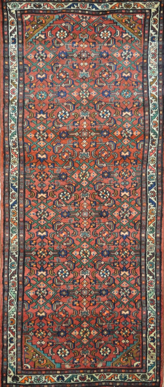 Persian Hamadan hand knotted rug