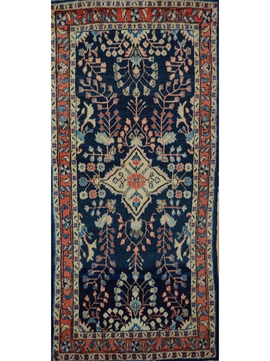 Persian Hossein Abad hand knotted rug