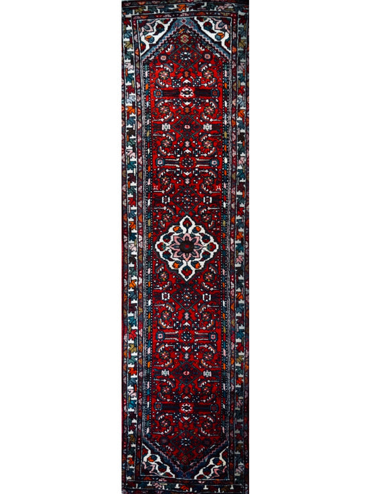 Persian Hamadan hand knotted rug