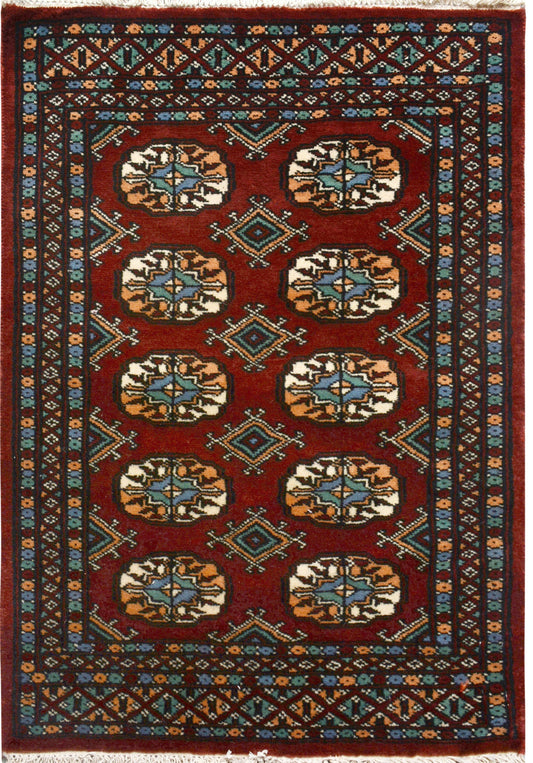 Afghan Gabbeh hand knotted rug 2'6x4'6