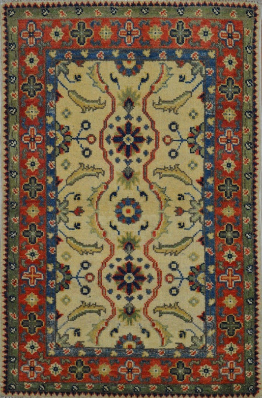 Pakistani Gabbeh hand knotted rug 4x6