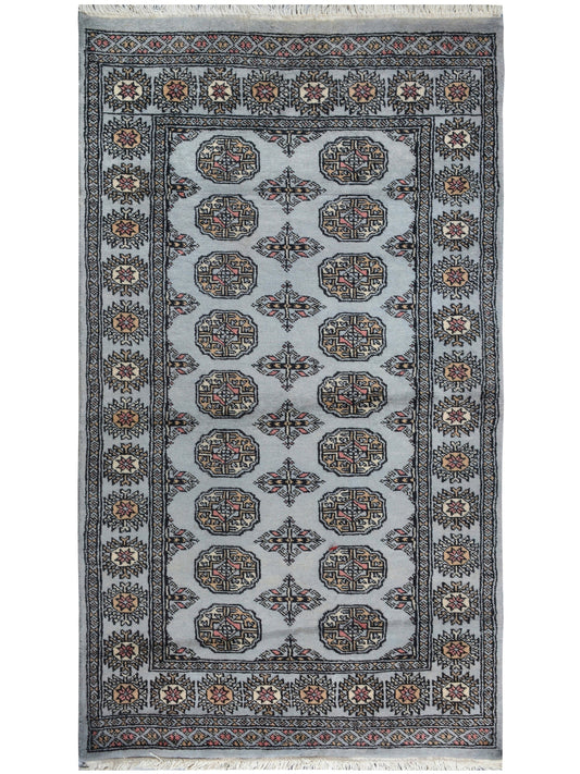 Pakistani Fine Bukhara hand knotted rug 3x5