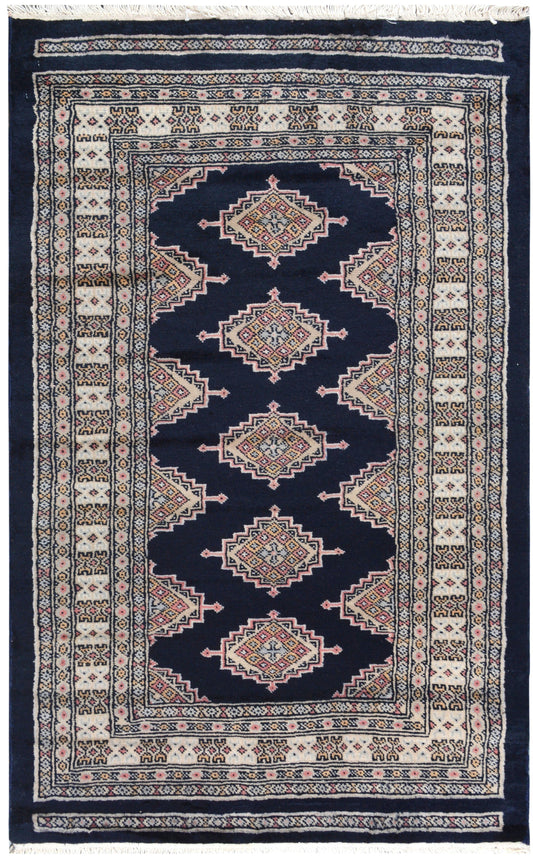 Afghan Akcha hand knotted rug 4x6